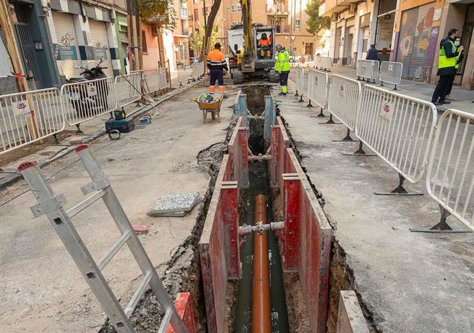 Obra similar desarrollada recientemente en la calle Escultor Palao de Zaragoza.