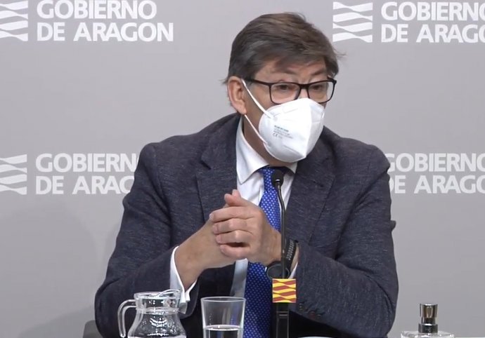 Arturo Aliaga en la rueda de prensa de este martes.