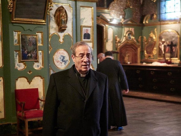 El arzobispo de Pamplona, Francisco Pérez.