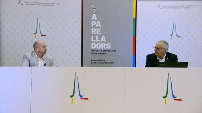 Presentación de los datos de edificación de Girona en 2020 de la mano del presidente del Colegio de Aparejadores de la província
