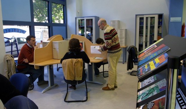 Imagen de archivo de una oficina de Andalucía Orienta