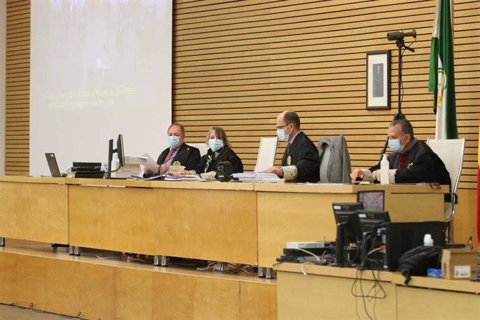 Macrojuicio del caso 'Poniente', que se ha reanuda con el interrogatorio de los acusados. En el Palacio de Congresos y Exposiciones de Aguadulce. Roqueta del Mar, Almería a 12 de enero del 2021