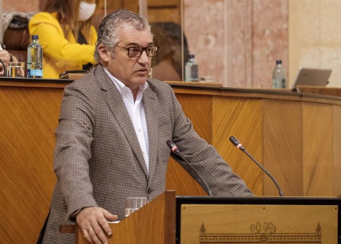 El parlamentario socialista Javier Carnero, en una foto de archivo en el Parlamento andaluz.
