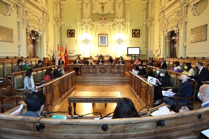 Pleno del Ayuntamiento de Valladolid correspondiente a enero de 2021.