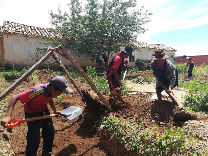 Escuela rural en Bolivia