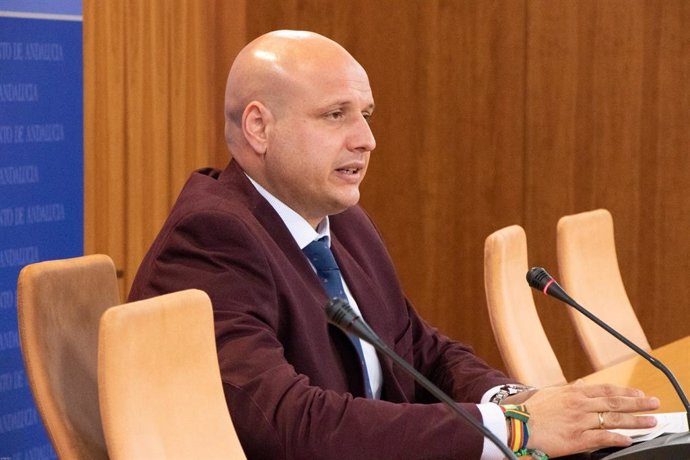 El portavoz adjunto de Vox en el Parlamento andaluz, Rodrigo Alonso, en una foto de archivo.