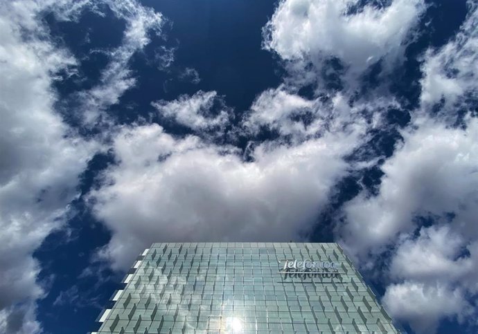 Edificio donde se encuentra la sede de Telefónica ubicada en Ronda de la comunicación, Madrid (España), a 6 de marzo de 2020.