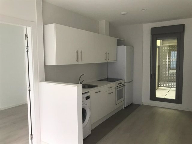 Interior de una vivienda de alquiler.
