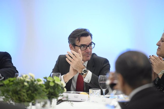 El secretario general del Tesoro y Financiación Internacional, Carlos San Basilio en un almuerzo informativo con motivo del  `Spain Investors Day en el Hotel Intercontinental, en Madrid(España), a 14 de enero de 2020.