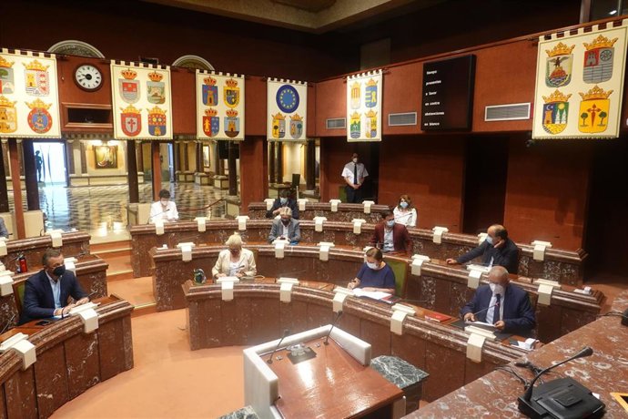 Imagen de la reunión de la Dputación Permanente del 29 de julio