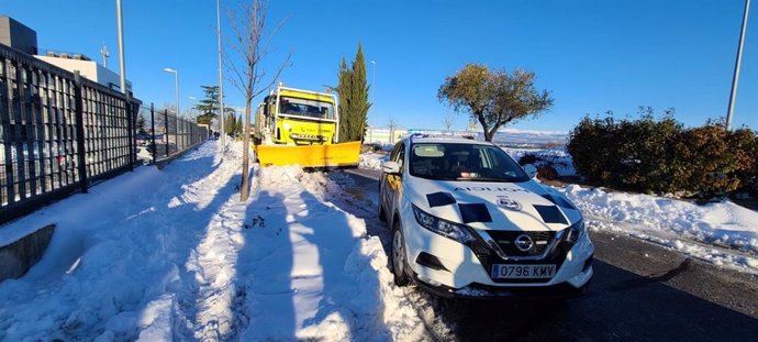 El dispositivo murciano desplegado en Madrid para retirar la nieve atiende más de 570 incidencias