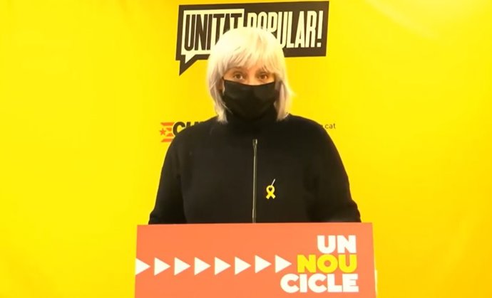 La candidata de la CUP a la Presidencia de la Generalitat, Dolors Sabater