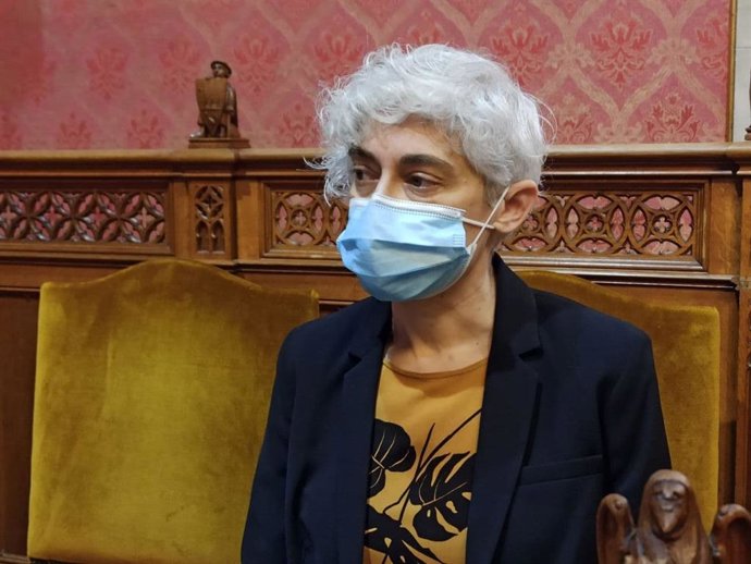 La portavoz de Unidas Podemos en el Consell de Mallorca, Magdalena Gelabert.
