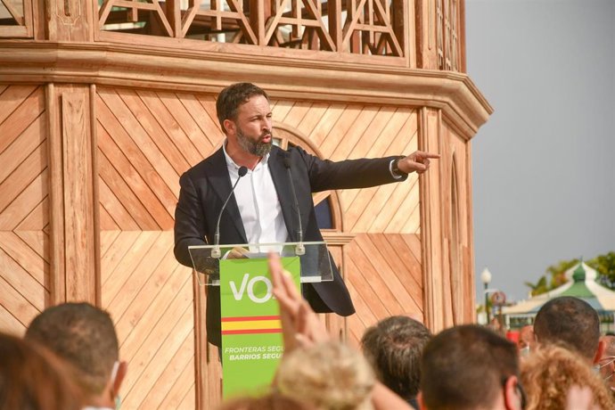 El presidente de Vox, Santiago Abascal