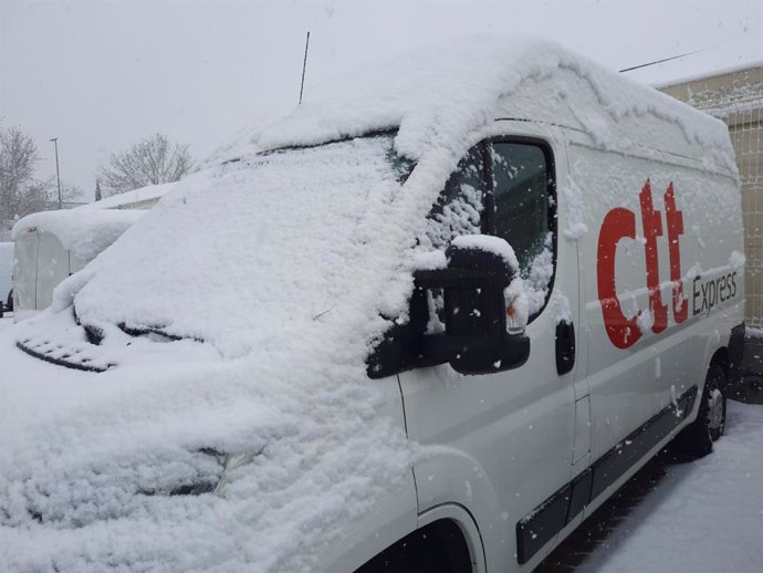 CTT Express recupera su actividad de distribución tras el fuerte temporal de nieve sufrido en España