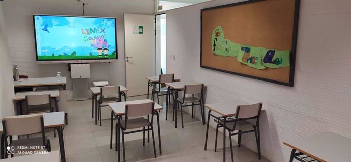 Nuevas pizarras digitales en un aula de Extremadura