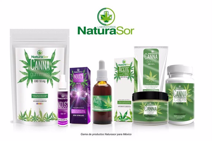 Gama de productos Naturasor para su comercialización en México.