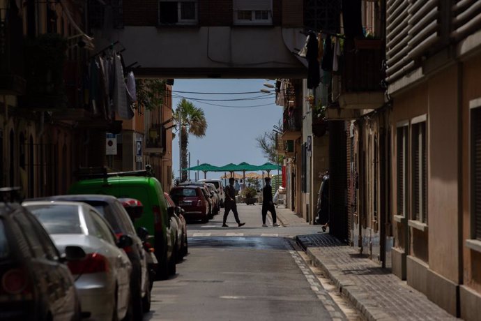 Un carrer de Barcelona (Arxiu)