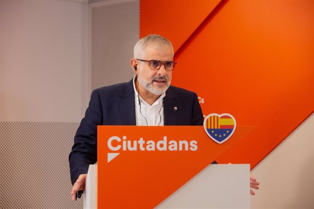 El candidato a la Presidencia de la Generalitat, Carlos Carrizosa, en el Encuentro Digital de Europa Press.