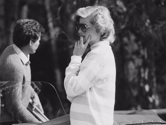 Diana, Princess of Wales (1961 - 1997) attends a polo match, UK, 30th April 1984.