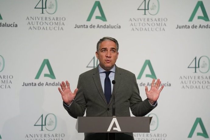 El consejero de la Presidencia, Administración Pública e Interior y portavoz del Gobierno andaluz, Elías Bendodo, en una fotografía de archivo