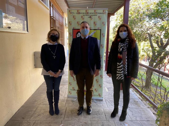 Visita al colegio Alfredo Cazabán.