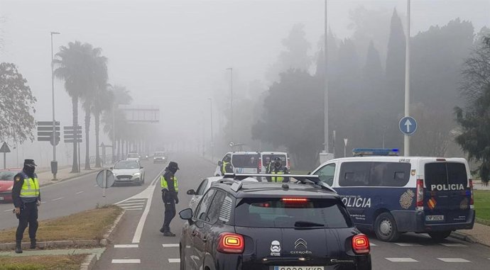 Controles tras el aislamiento perimetral de los municipios de Extremadura