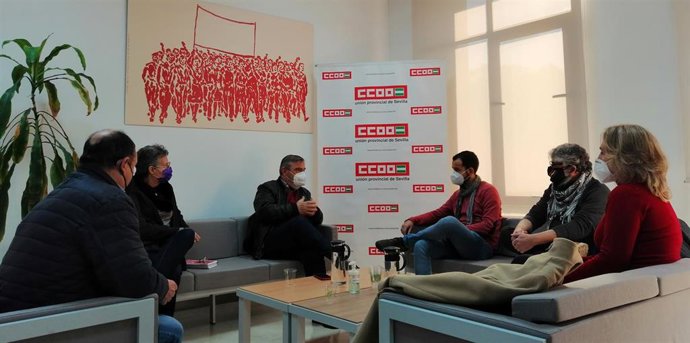 Reunión entre CCOO y la formación política IU