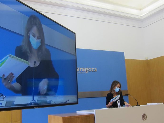 La portavoz del Gobierno de Zaragoza, María Navarro