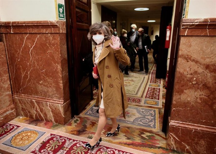 La exministra de Sanidad e impulsora de la Ley Orgánica para la regulación de la Eutanasia, María Luisa Carcedo, en el Congreso de los Diputados, en Madrid (España), a 17 de diciembre de 2020.