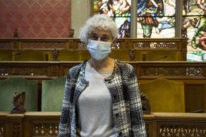 La portavoz de Unidas Podemos en el Consell de Mallorca, Magdalena Gelabert.