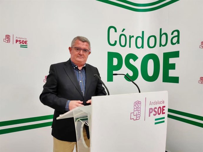 Jesús María Ruiz en la sede del PSOE de Córdoba, en una imagen de archivo.