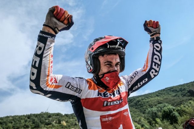 El piloto de trial Toni Bou (Repsol Honda Team), ganador de 28 títulos mundiales, en 2020