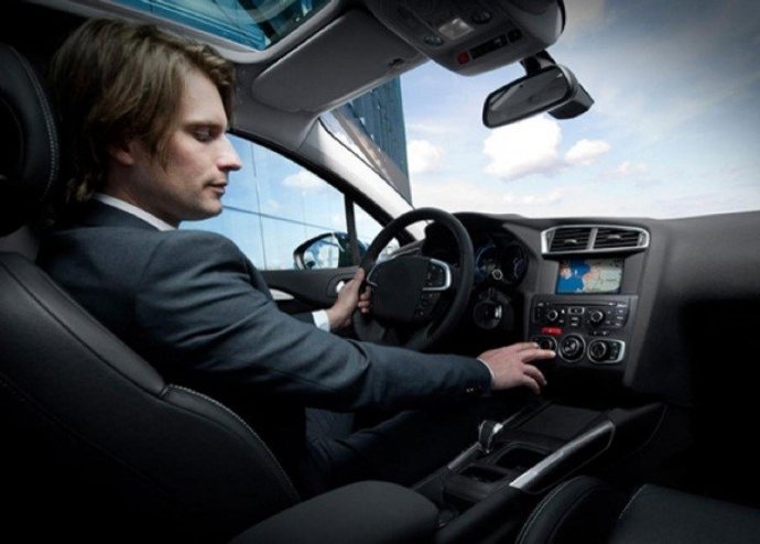 Conductor de vehículo, aire acondicionado