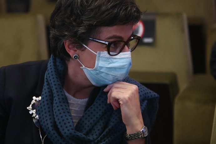 La ministra de Asuntos Exteriores, Unión Europea y Cooperación, Arancha González Laya durante la clausura de la XI edición del Spain Investors Day, en el Auditorio El Beatriz, en Madrid (España), a 14 de enero de 2021. El evento tiene como objetivo gene