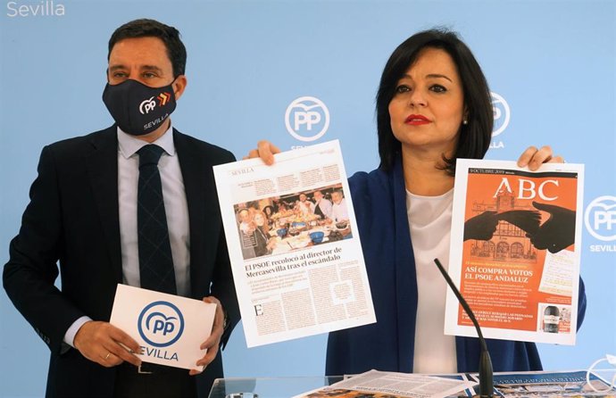 Virginia Pérez y Juan de la Rosa, en rueda de prensa