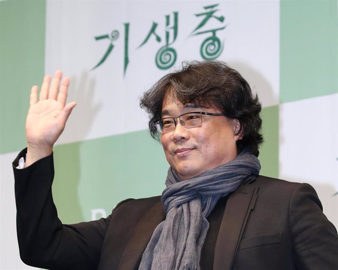19 February 2020, South Korea, Seoul: South Korean director Bong Joon-ho speaks during a press conference for the movie "Parasite". Parasite is the first foreign-language movie to win an Academy Award for Best Picture. Photo: -/YNA/dpa
