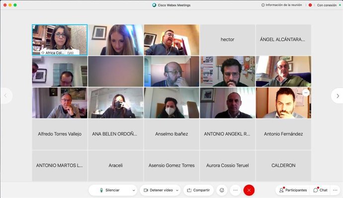 Captura de pantalla de la sesión sobre tramitación digital de licencias.