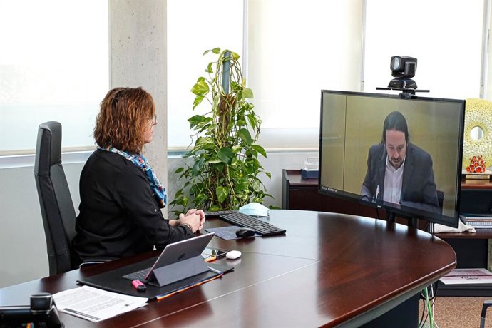 La consejera Isabel Franco durante el Consejo Territorial de Servicios Sociales.