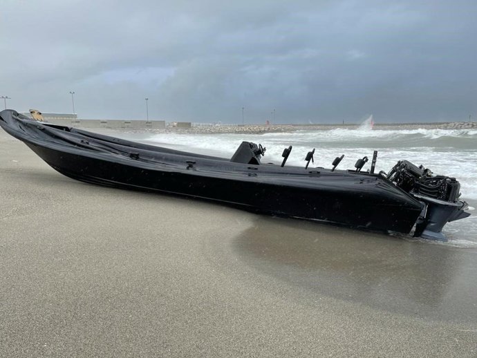 Una narcolancha intervenida por la Guardia Civil