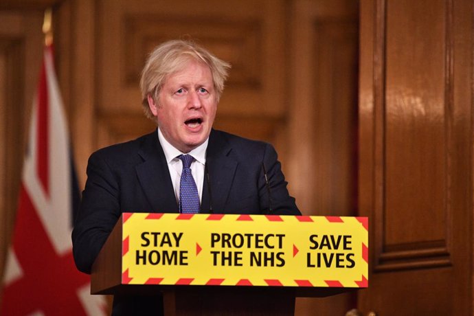 15 January 2021, United Kingdom, London: UK Prime Minister Boris Johnson speaks during a media briefing on coronavirus (COVID-19) in Downing Street. Photo: Dominic Lipinski/PA Wire/dpa