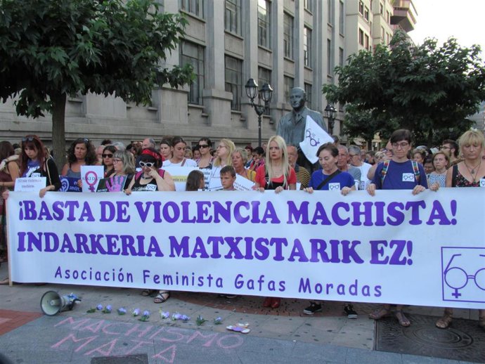Concentración en Bilbao contra la violencia machista (archivo)