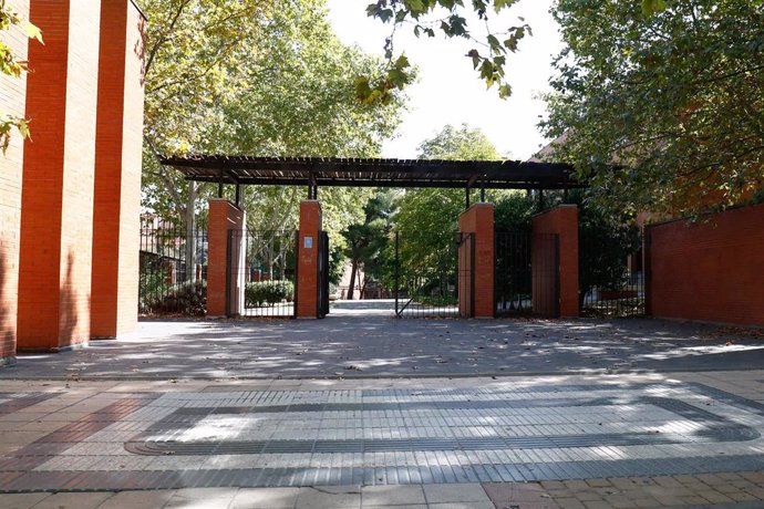Entrada de la Universidad Carlos III en el campus del municipio de Getafe.