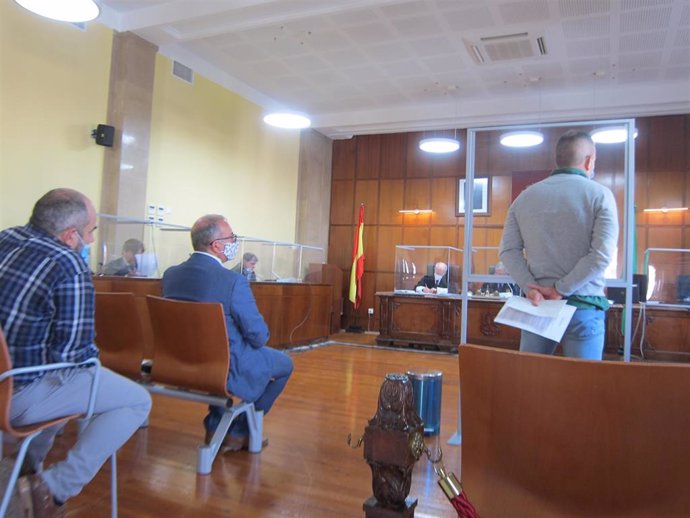 El guardia civil condenado prestando declaración en el juicio celebrado en la Audiencia de Jaén