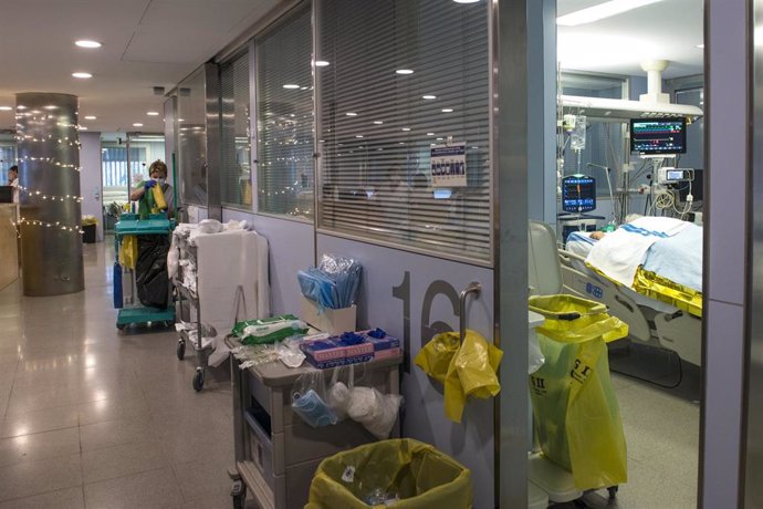 La Unidad de Cuidados Intensivos (UCI) para enfermos de coronavirus del Hospital Universitario Dr. Josep Trueta de Girona, Catalunya (España)