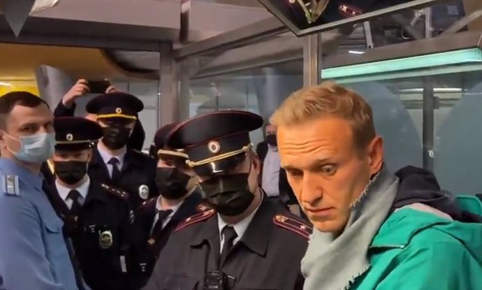 Detenció de l'activista polític rus Alexei Navalni en l'aeroport de Moscou