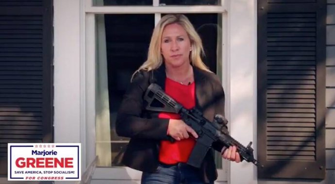 La congresista Marjorie Taylor Greene