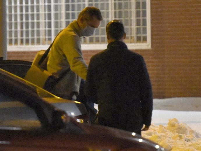 Iñaki Urdangarín, a su llegada anoche al CIS Melchor Rodríguez García