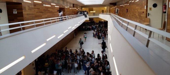 Oposiciones a maestros en 2019 en la Facultad de Educación de Zaragoza.
