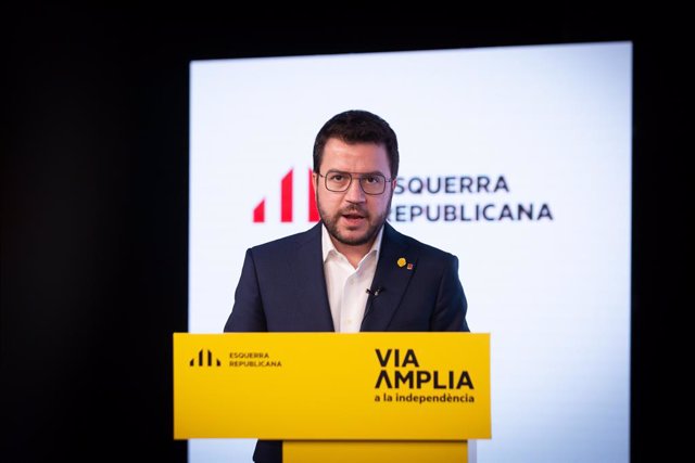 El vicepresident del Govern i candidat d'ERC a les eleccions catalanes, Pere Aragonès